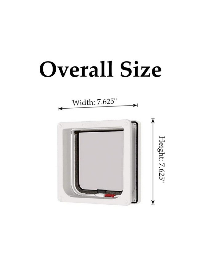 Cat Mate Lockable Cat Flap With Door Liner, White - Image 2