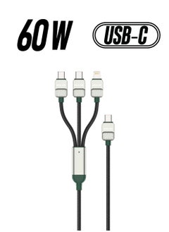 Black/Dark Green-3 in 1 Type-C