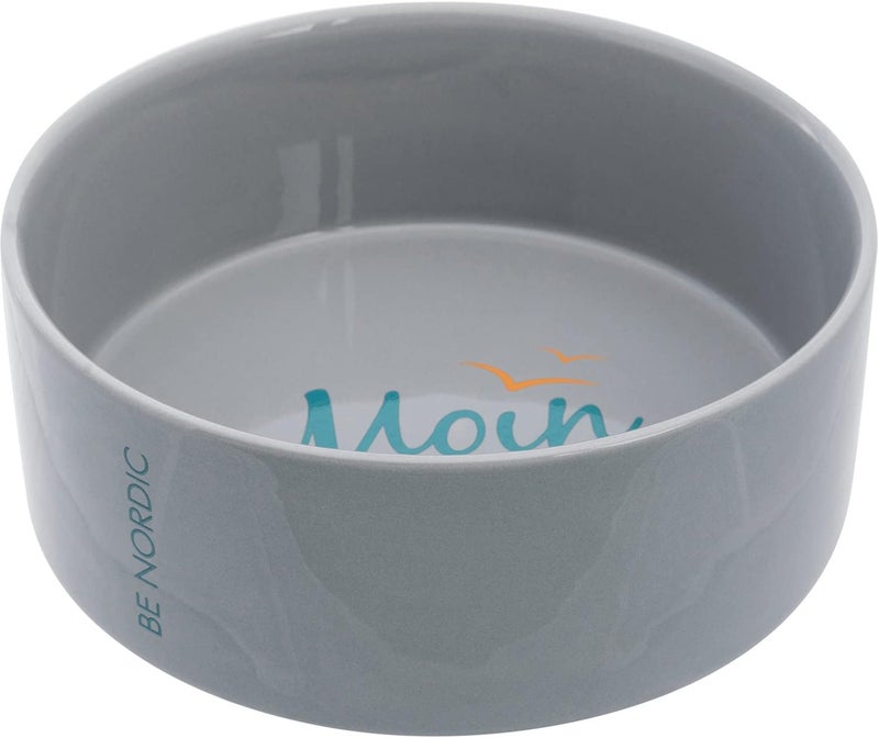 Trixie BE NORDIC Ceramic Dog Bowl - Grey 1.4L - Image 1