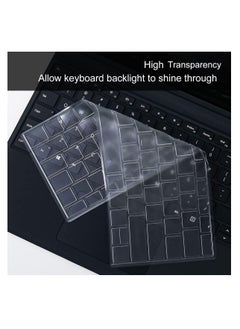Generic غطاء لوحة مفاتيح شفاف فائق النحافة من مادة TPU لجهاز Microsoft Surface Pro 9 8 13 بوصة i5 i7 شاشة تعمل باللمس 2022 2021 وSurface Pro X 13 بوصة 2020 2019 ملحقات واقية - TPU  - Image 5