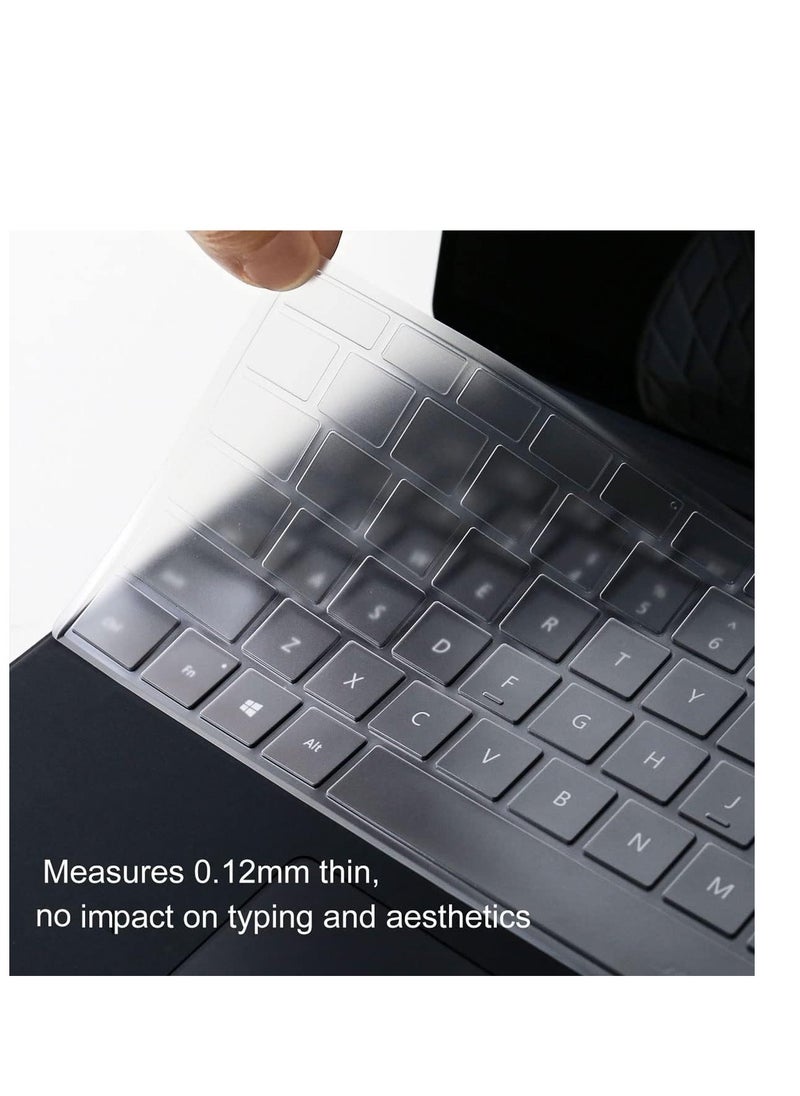 Ultra Thin Clear TPU Keyboard Cover for Microsoft Surface Pro 11/10/9/8 13 inch Touchscreen 2024 2023 2022 2021 & Surface Pro X 13" 2020 2019 Protector Accessories-TPU