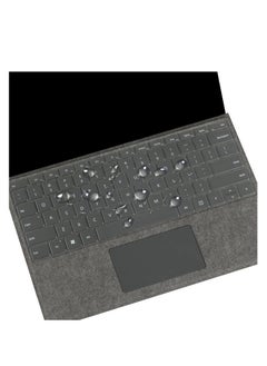 Generic غطاء لوحة مفاتيح شفاف فائق النحافة من مادة TPU لجهاز Microsoft Surface Pro 9 8 13 بوصة i5 i7 شاشة تعمل باللمس 2022 2021 وSurface Pro X 13 بوصة 2020 2019 ملحقات واقية - TPU  - Image 2