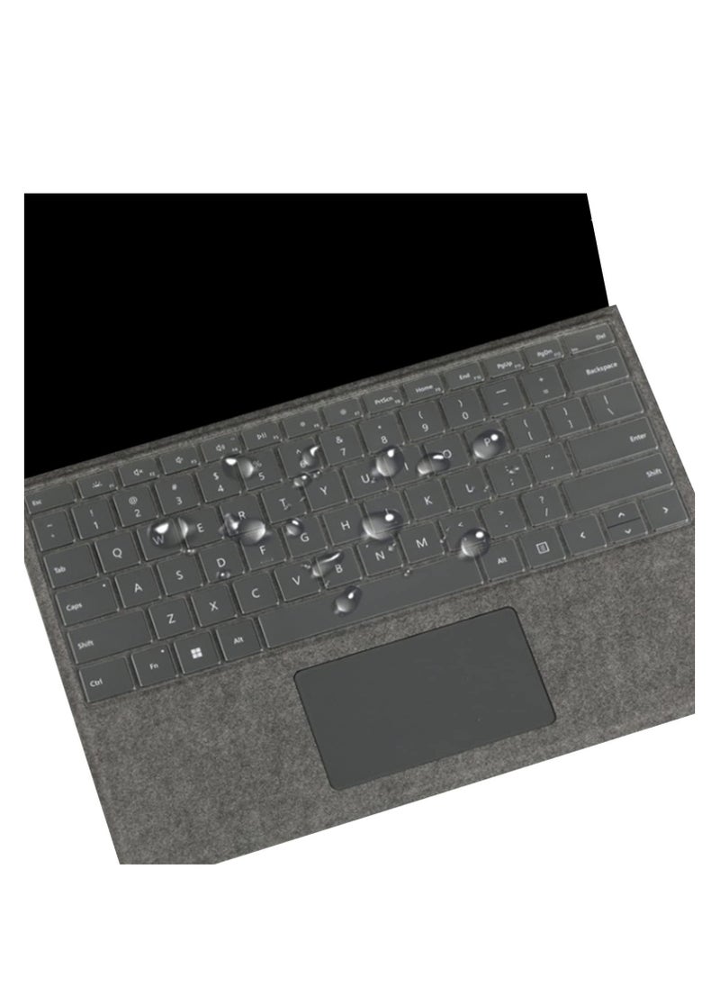 Ultra Thin Clear TPU Keyboard Cover for Microsoft Surface Pro 11/10/9/8 13 inch Touchscreen 2024 2023 2022 2021 & Surface Pro X 13" 2020 2019 Protector Accessories-TPU