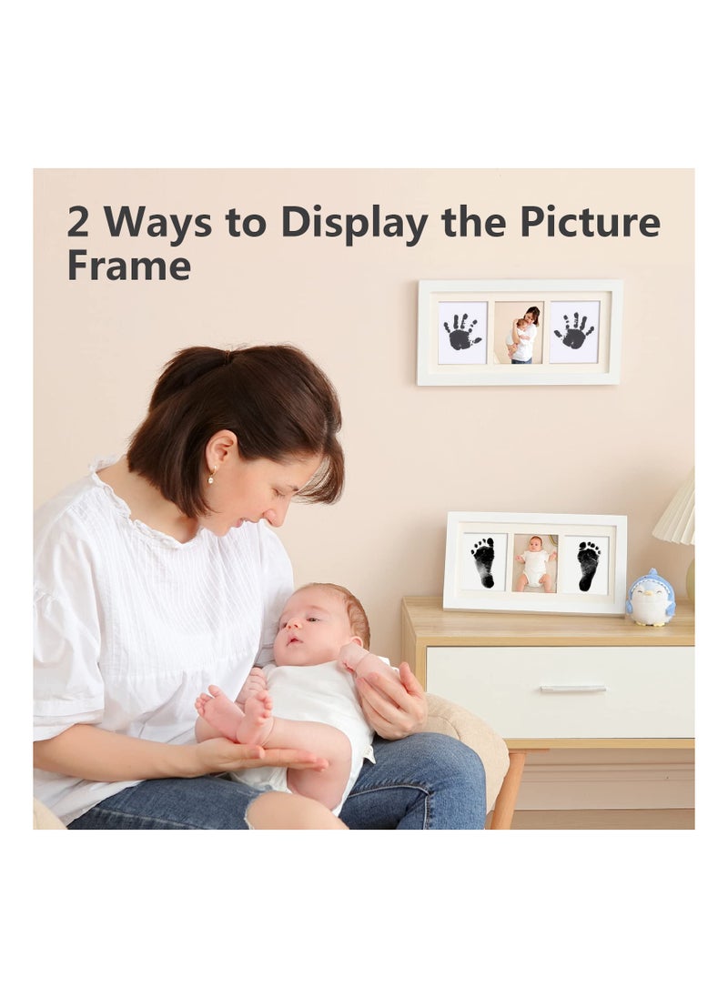 SYOSI Baby Handprint and Footprint Kit Framed Photo with Clean Touch Ink Pad for Newborn Perfect Gift  - Image 4