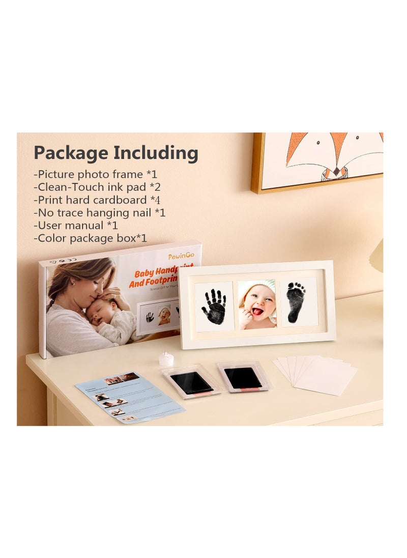 SYOSI Baby Handprint and Footprint Kit Framed Photo with Clean Touch Ink Pad for Newborn Perfect Gift  - Image 3