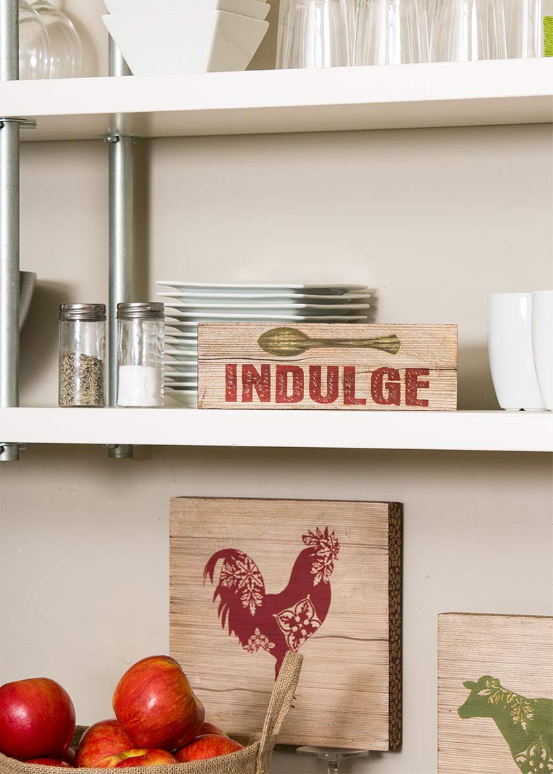 Heritage Lace Farmhouse 3x9 Indulge Wall Art  Wood  Natural - Image 2