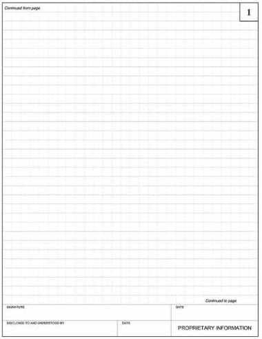 BookFactory Burgundy Inventors Notebook  96 Pages 25 Grid Format 8 x 10 Burgundy Cover Section Sewn Hardbound EPRIL096SGSLMT5 - Image 5
