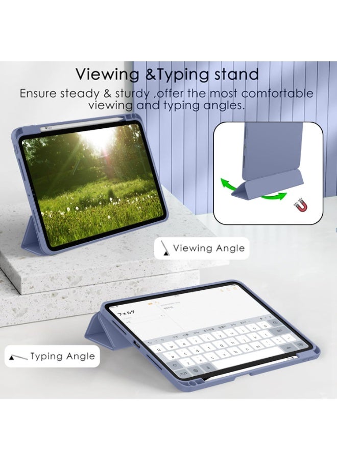 LEDIN Case Compatible with iPad Pro 11 (2024) Case/iPad Pro 11 Case Pro 11 Inch with Pencil Holder, Trifold Stand Protective Case Supports 2nd Gen iPencil Charging, Auto Sleep/Wake - Image 5