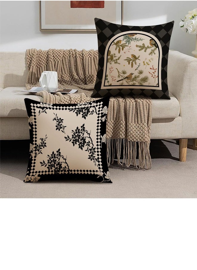 Generic Pillow Covers Set of 4, Throw Pillow Cover, Modern style Cushion Covers 45cm x 45cm,For Living Room Sofa Couch Bed Pillowcases 18x18 inches（Double sided pattern）  - Image 5
