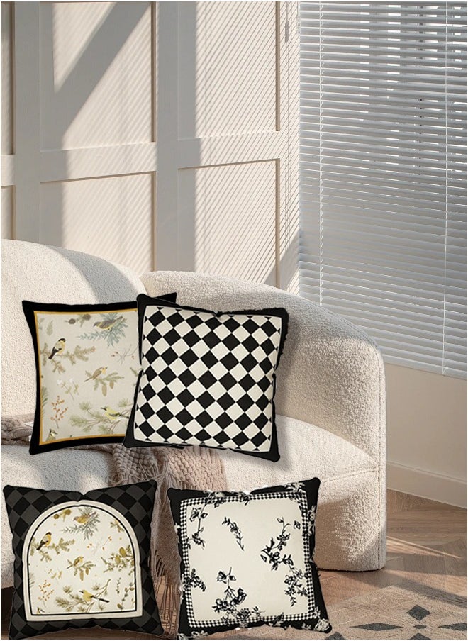 Generic Pillow Covers Set of 4, Throw Pillow Cover, Modern style Cushion Covers 45cm x 45cm,For Living Room Sofa Couch Bed Pillowcases 18x18 inches（Double sided pattern）  - Image 3