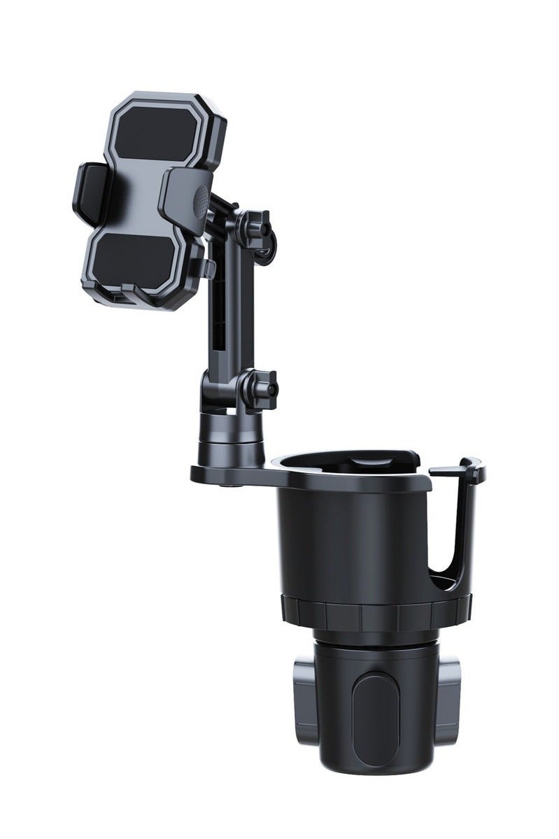 Cup Holder Phone Mount for Car, Adjustable Cup Holder Base Diameter Range is 2.5"- 4.1", Suitable for Most Car Height and Angle Adjustment Compatible with Most Smart Phones - Image 1