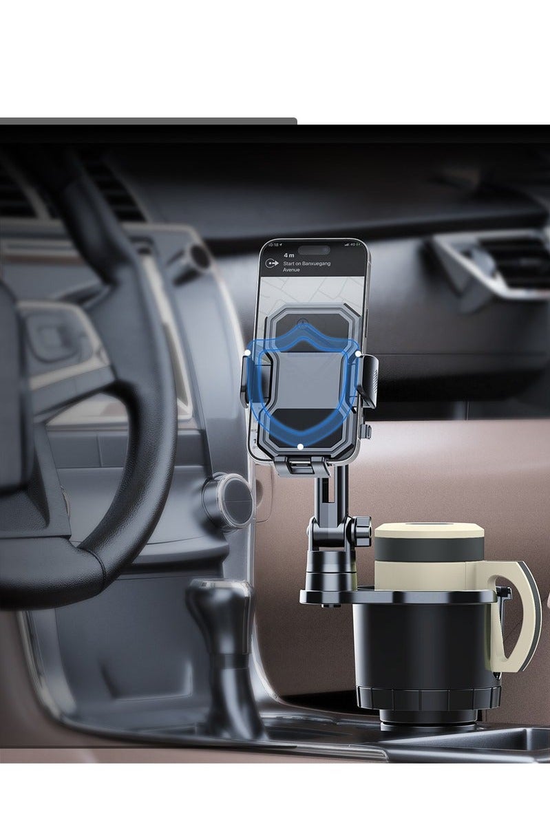 Cup Holder Phone Mount for Car, Adjustable Cup Holder Base Diameter Range is 2.5"- 4.1", Suitable for Most Car Height and Angle Adjustment Compatible with Most Smart Phones - Image 4