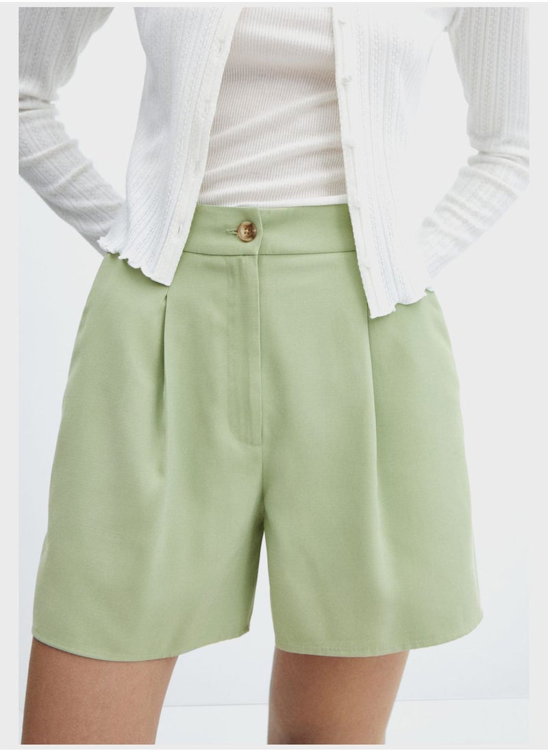 MANGO - High Waist Shorts - Image 1