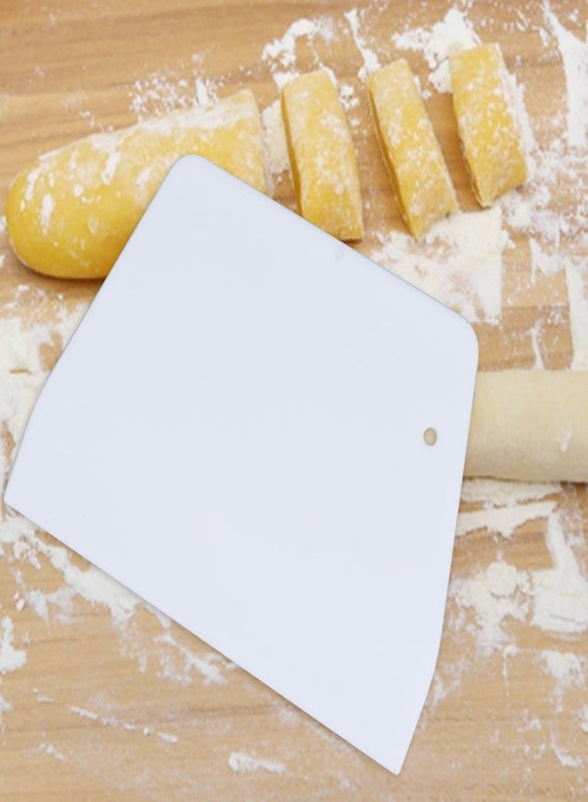 سوبفوكس مجموعة مكاشط عجين بلاستيكية من SUPVOX، 20 قطعة، لخبز العجين ونشر التزيين، أداة كشط معجنات مريحة للمطبخ، لون أبيض - Image 4