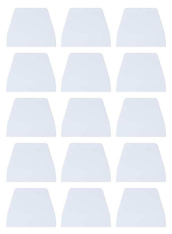 سوبفوكس مجموعة مكاشط عجين بلاستيكية من SUPVOX، 20 قطعة، لخبز العجين ونشر التزيين، أداة كشط معجنات مريحة للمطبخ، لون أبيض - Image 1