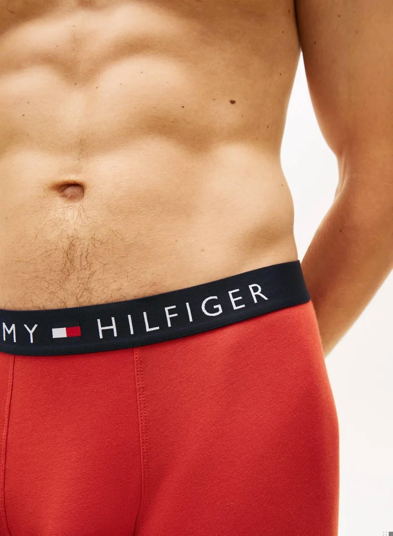 TOMMY HILFIGER Drk Ash/Prp Nvy/Tr Rd 3 Pack Cotton Stretch Boxer Briefs for Men | Best Price UAE