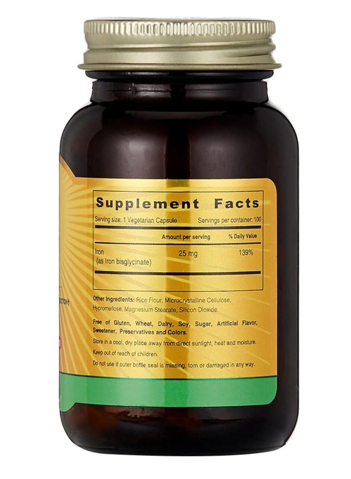 SUNSHINE NUTRITION Iron 25 Mg Capsules 100'S - Image 3