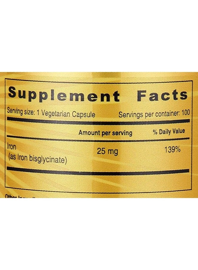 SUNSHINE NUTRITION Iron 25 Mg Capsules 100'S - Image 4