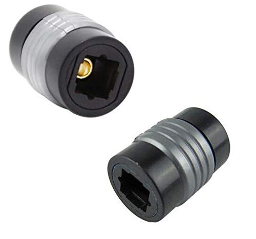 Accessonico Fiber Optic Cable Extender Female to Female Optical Toslink Digital Audio Extension Cable Coupler Connector Adapter (2 Pack) - Image 1