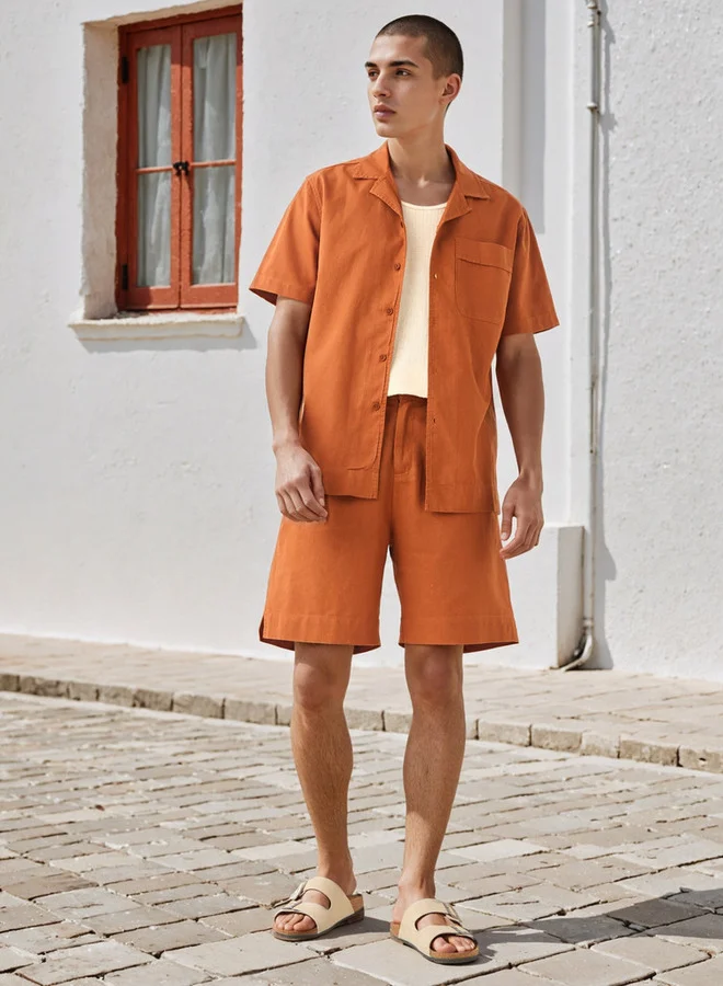 Lee Cooper Lee Cooper Linen Resort Shirt