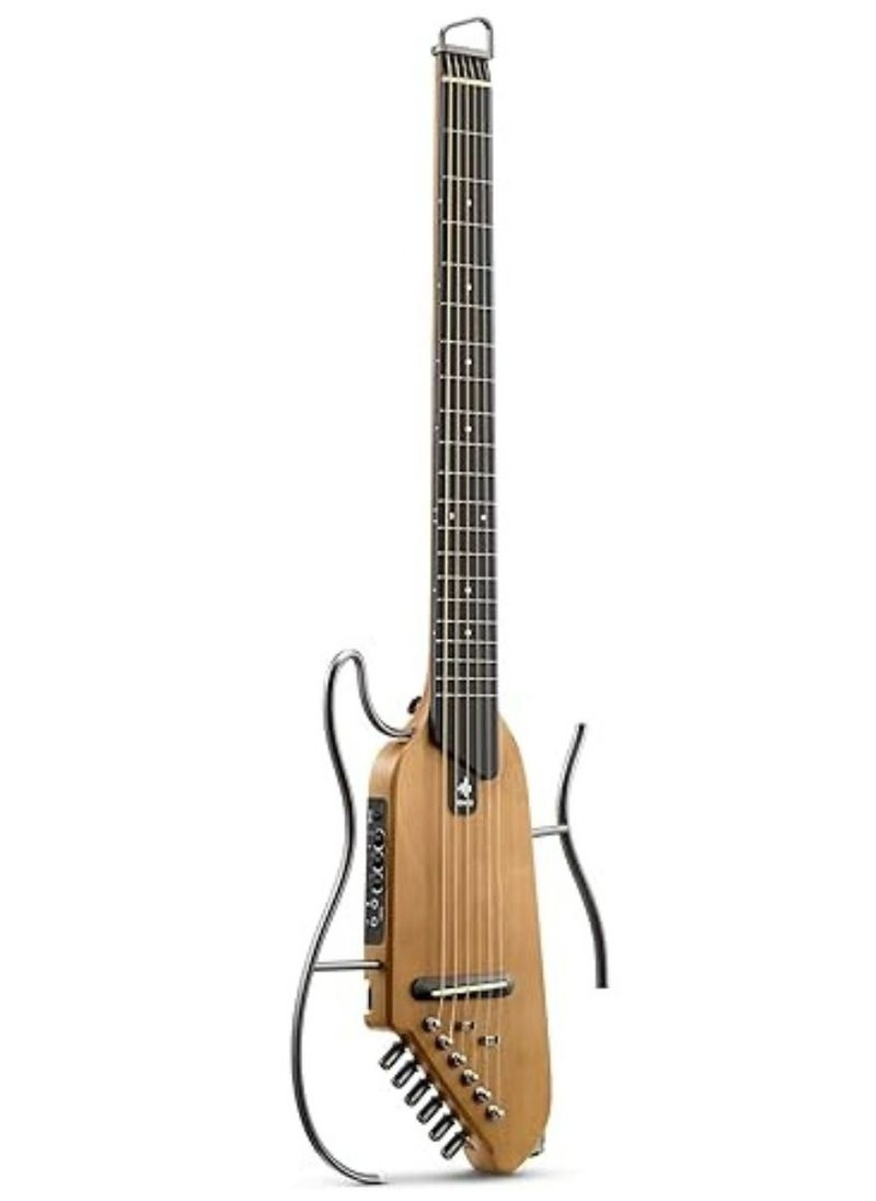 Donner - Donner HUSH-I Silent Acoustic-Electric Headless Guitar, Maple - Image 1