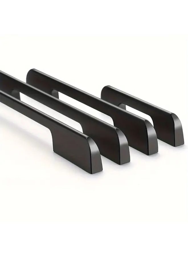 Modern Minimalist 6 Pack Black Cabinet Handles 7.5 Inch for Kitchen Wardrobe - Image 1