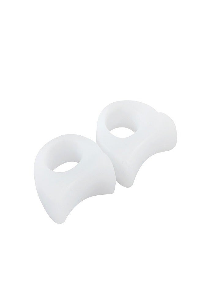 كيو زد مشبك إصبع القدم الأبيض ذو فتحة واحدة من السيليكون مصحح أروح إبهام القدم من السيليكون - Image 1