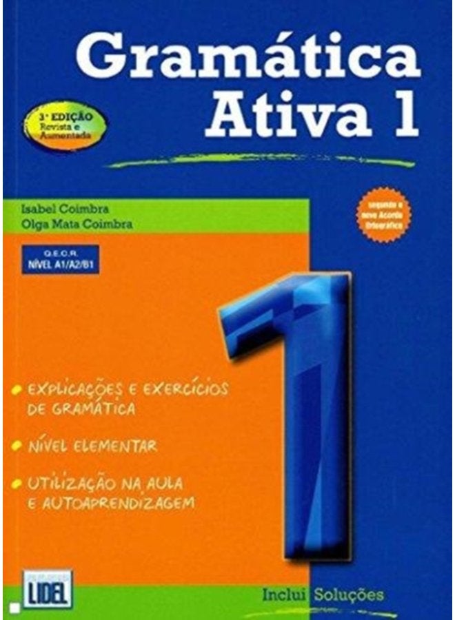 Gramatica Ativa 1 Portuguese course with audio download A1 A2 B1 - Paperback