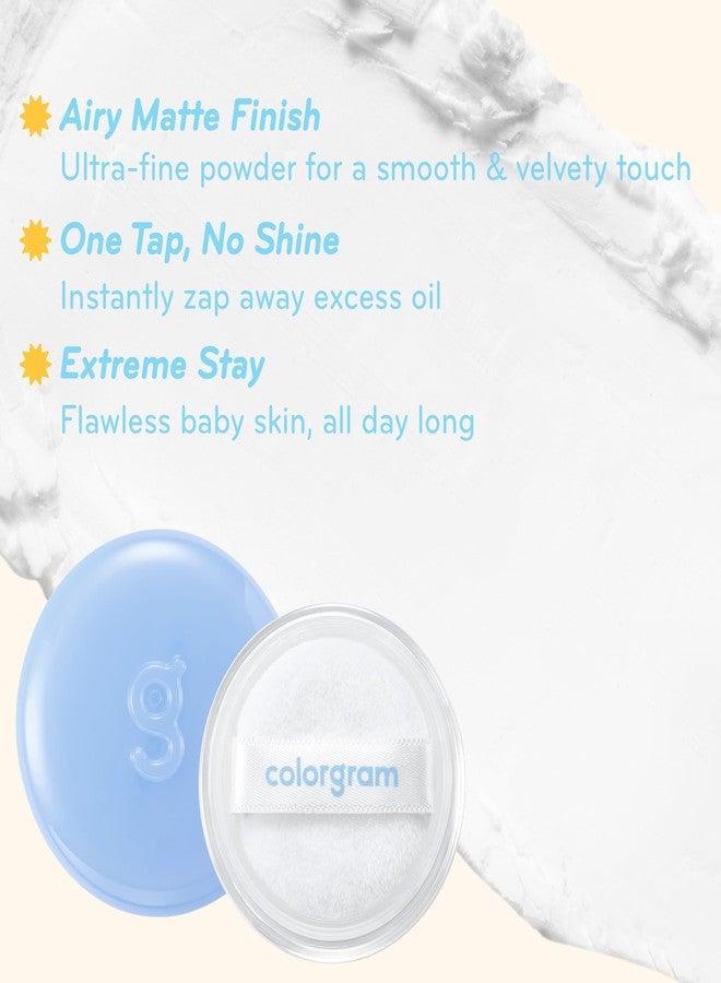 COLORGRAM Tintin Dory Blur Powder 0.14oz | Long-Lasting Pore-Perfecting Facial Setting Powder | Oil-Control Compact Powder for Smooth Matte Finish | Lightweight Silky Formula for Flawless Skin - Image 3