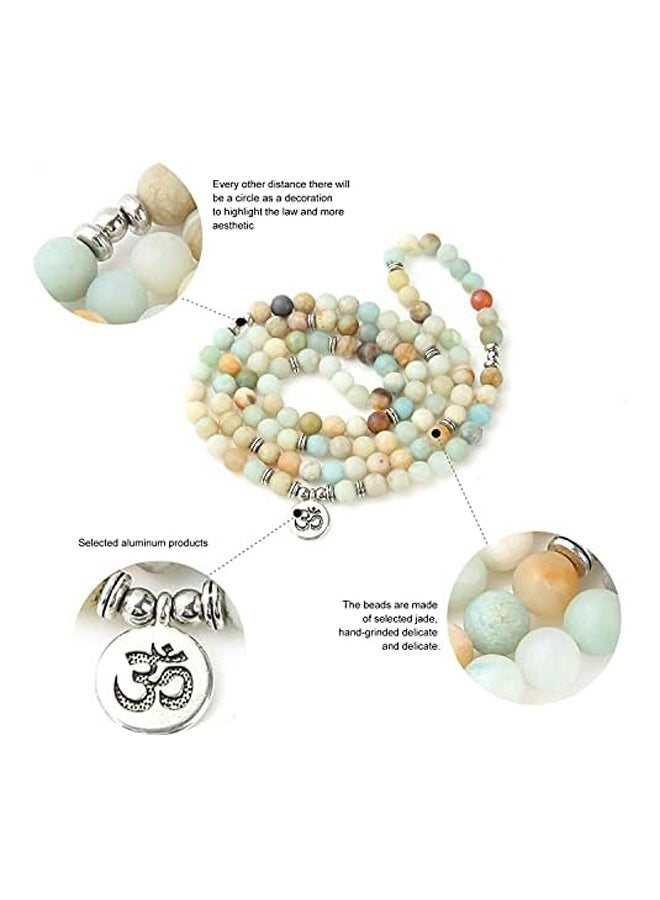 GVUSMIL 8mm 108 Mala Beads Wrap Bracelet Necklace for Yoga Charm Bracelet Natural Gemstone Jewelry  Men - Image 3