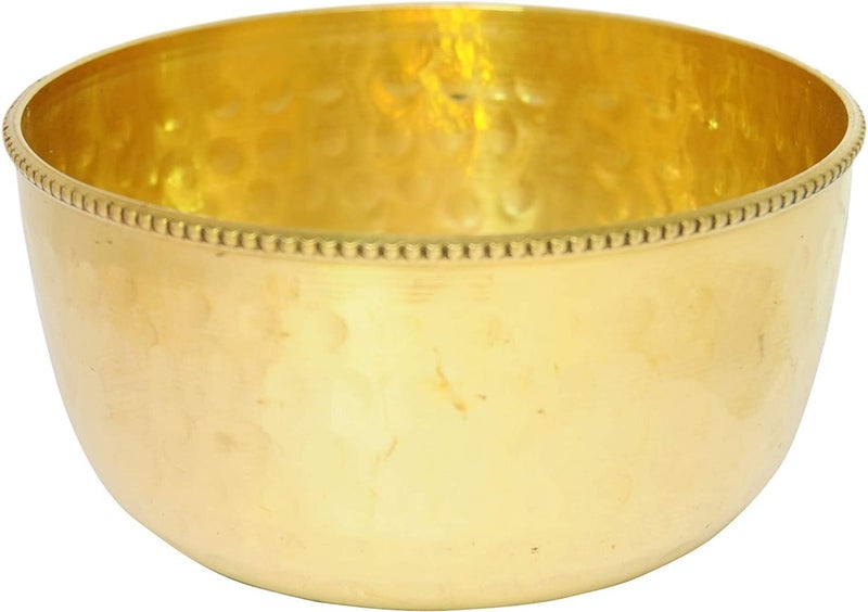 Mkd2 Rise Pure Brass Serving Bowl - 150ml, 1 Piece (Gold,Plain) for Pooja, Puja Room, Dinnerware and Tableware - Image 4