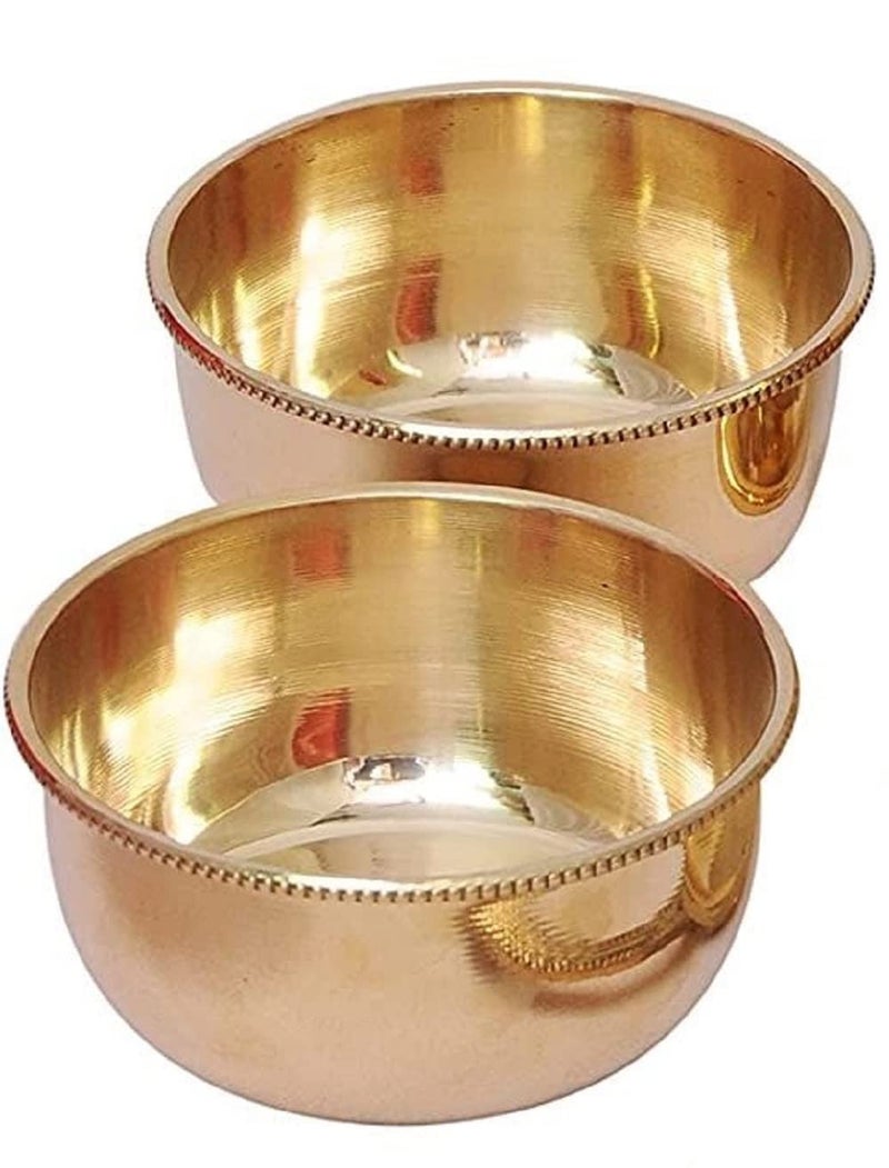 Mkd2 Rise Pure Brass Serving Bowl - 150ml, 1 Piece (Gold,Plain) for Pooja, Puja Room, Dinnerware and Tableware - Image 5