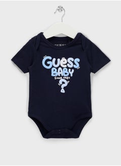 GUESS Kids  2 Pack Bodysuit, Bib, Socks & Pants Gift Set  - Image 2