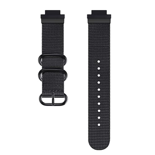 Demupai 22mm Width Replacement Wrist Band Nylon Strap Bracelet Compatible with GA-2100/GA-2110/GM-2100 (Black) - Image 1