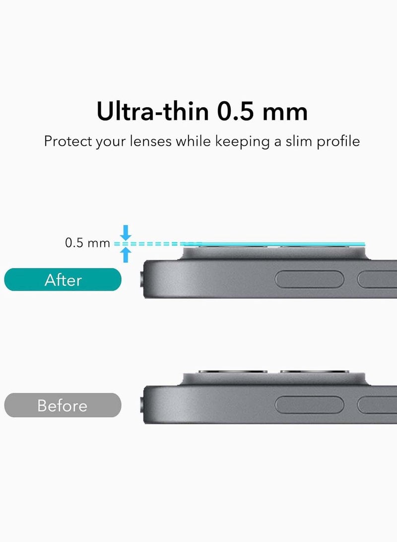 Wtech Apple iPad Pro 11 5G 2024 (5th Generation M4) 11 inch Wtech Premium Alloy Ring Camera Lens Tempered Glass Protector Shield - Clear - Image 3