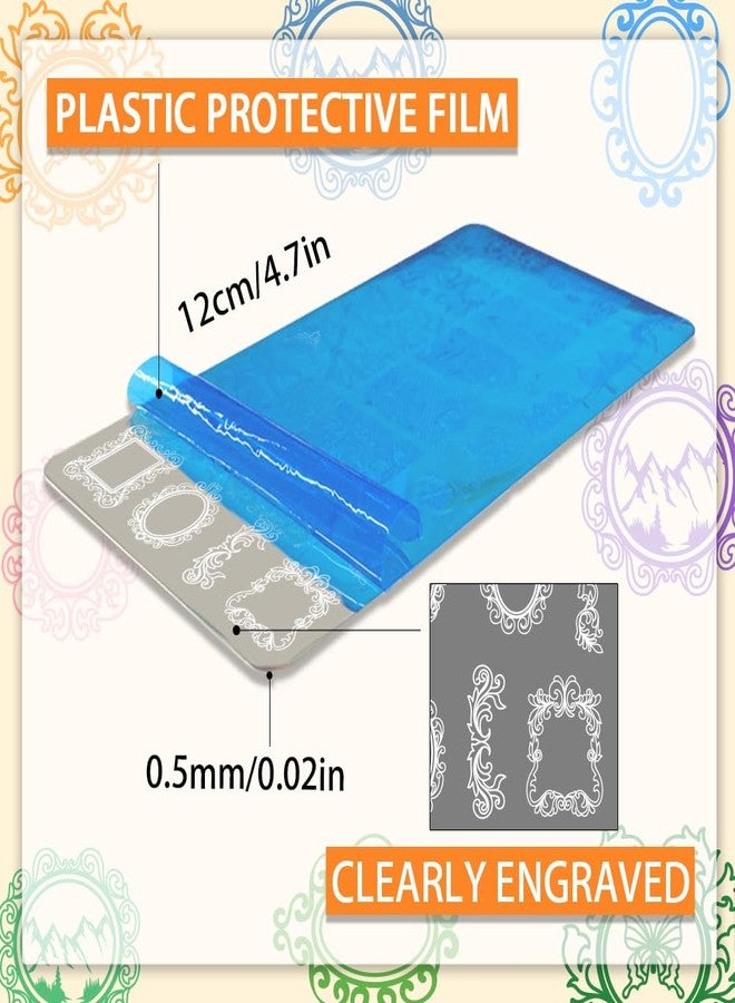 PH PandaHall إطارات صور عتيقة من PH PandaHall 3 قطع، لوحات طباعة أظافر مختلطة، قوالب فن الأظافر المناظر الطبيعية، قوالب صور الأظافر من الفولاذ المقاوم للصدأ لتصميم الأظافر وطباعة صالون المانيكير - Image 2