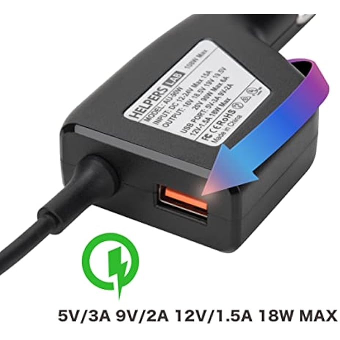 rayihni 90W LAPTOP CAR CHARGER ADAPTER COMPATIBLE FOR LENOVO THINKPAD TABLET PC EDGE LDEAPAD THINKPAD R60 R61 X61 T60 T61 X230 X300 LENOVO 3000 POWER SUPPLY - Image 2