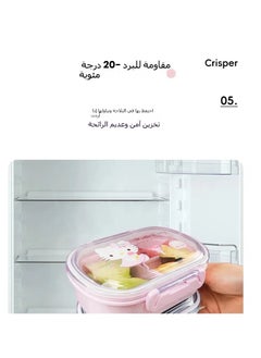General Hello Kitty Fruit Box for children and elementary school students is a portable and cute high-value divider sealed fresh-keeping bento lunch box  - Image 3