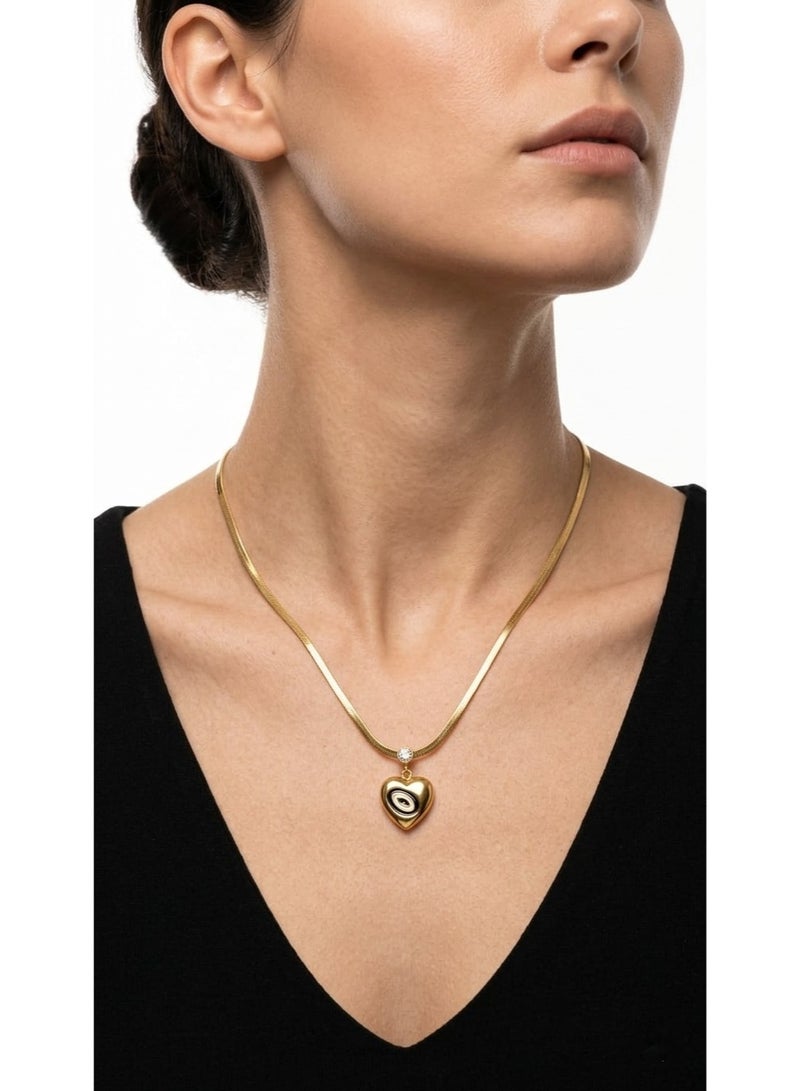 A series of pure stainless steel rust-resistant steel featuring a rich gold color and a "serpentine" design.