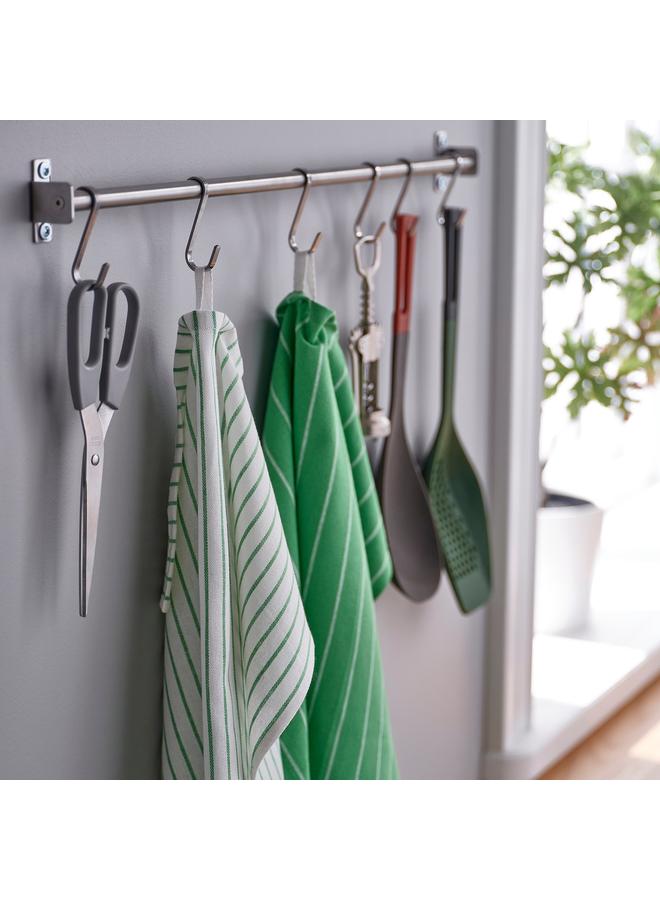 erorex Tea towel, green/blue striped, 45x60 cm - Image 3