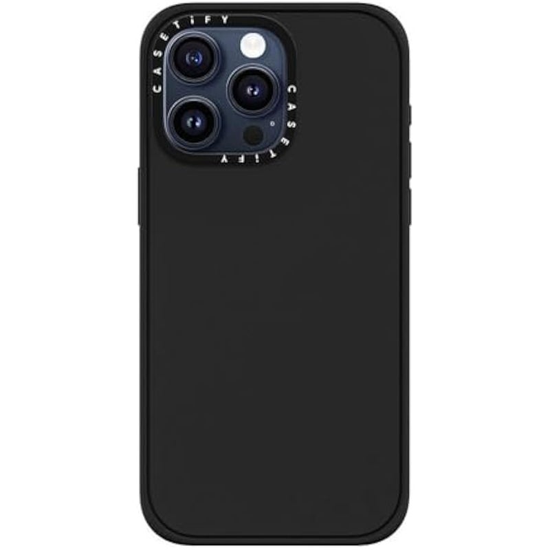 Casetify Impact Case for iPhone 15 Pro Max 【4x Military Grade Drop Tested / 8.2ft Drop Protection】 - Matte Black - Image 2