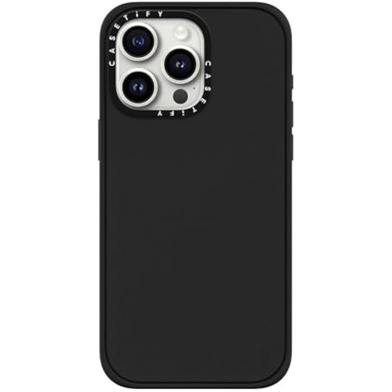 Casetify Impact Case for iPhone 15 Pro Max 【4x Military Grade Drop Tested / 8.2ft Drop Protection】 - Matte Black - Image 3