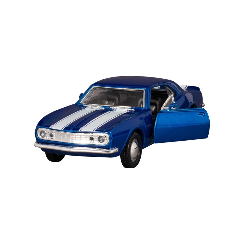 KiNSMART - 1967 Chevrolet Chevy Camaro Z28 5" 1:37 Scale Die Cast Metal Model Toy Classic Muscle Car (Blue) - Image 1
