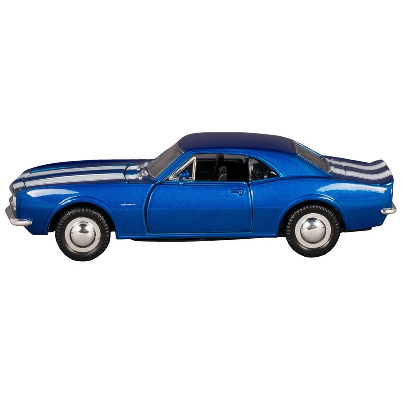 KiNSMART - 1967 Chevrolet Chevy Camaro Z28 5" 1:37 Scale Die Cast Metal Model Toy Classic Muscle Car (Blue) - Image 2