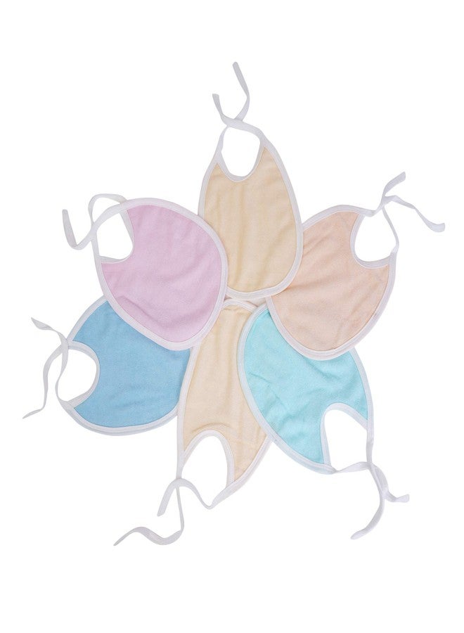 MW PRINTS Baby Cotton Mitten Booty Cap Sets (Pack Of 6pcs. Double Side Towel Bibs) - Image 5