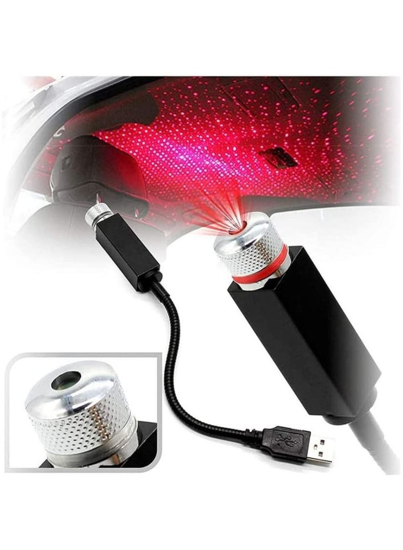 Usb Roof Star Projector Lights With 3 Modes, Usb Portable Adjustable Flexible Interior Car Night Lamp Decor With Romantic Galaxy Atmosphere Fit Car, Ceiling, Bedroom - Image 1