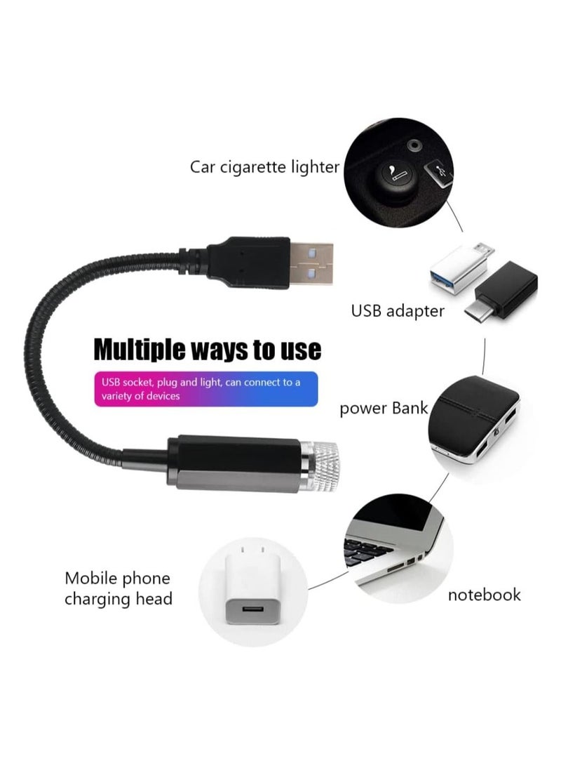 Usb Roof Star Projector Lights With 3 Modes, Usb Portable Adjustable Flexible Interior Car Night Lamp Decor With Romantic Galaxy Atmosphere Fit Car, Ceiling, Bedroom - Image 5