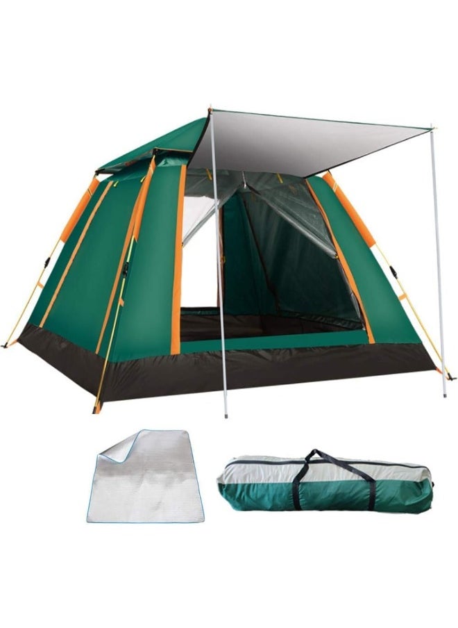 GO2CAMPS Automatic Camping Tent 6 Persons, Premium Quality Instant Automatic Pop Up Dome Tent, Portable Lightweight For Family Backpacking Hunting Hiking Outdoor Beach Tent And Picnic Tent (Green)  - Image 2