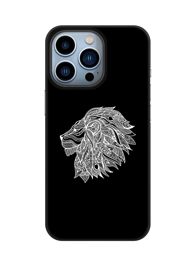 Stylizedd Case for iPhone 15 Pro Slim Snap Classic Series Mobile Cover Hard PC Shield Matte Finish Phone CasePrint - Lion Abstract - Image 1