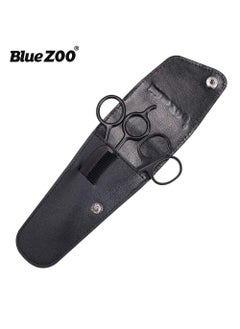 Bluezoo BlueZOO Beard Mustache Scissors and Comb Kit with PU Storage Bag, Rounded Safety Nose Hair Scissor for Men and Women Care Grooming, Ear Trimming Tool, Shears for Personal Grooming, Cutting & Styling  - Image 3